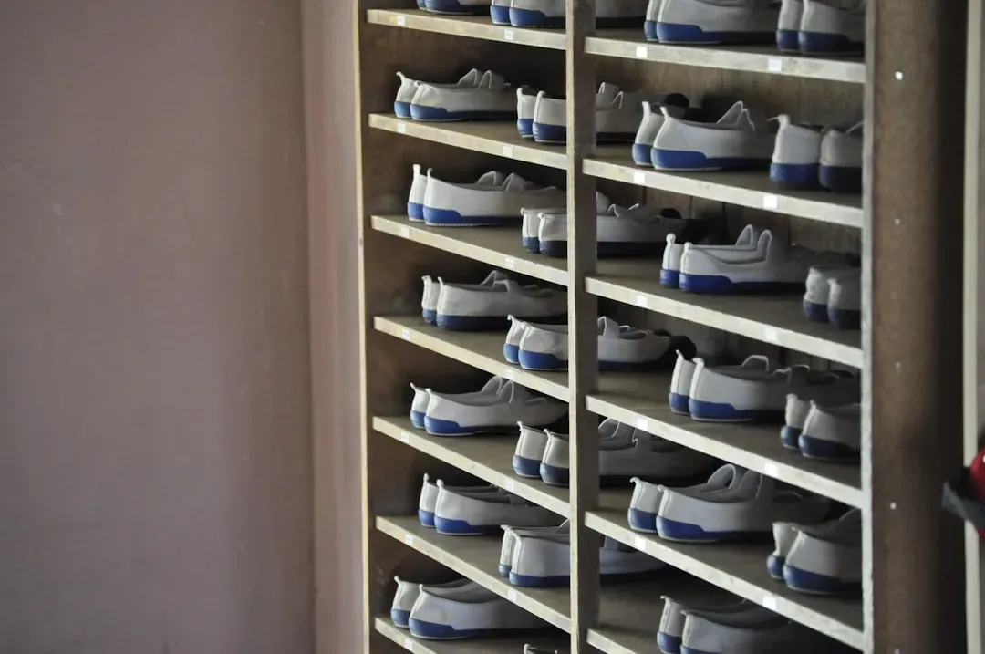 3. Shoe organizers that use vertical space (Image Credits: Unsplash)