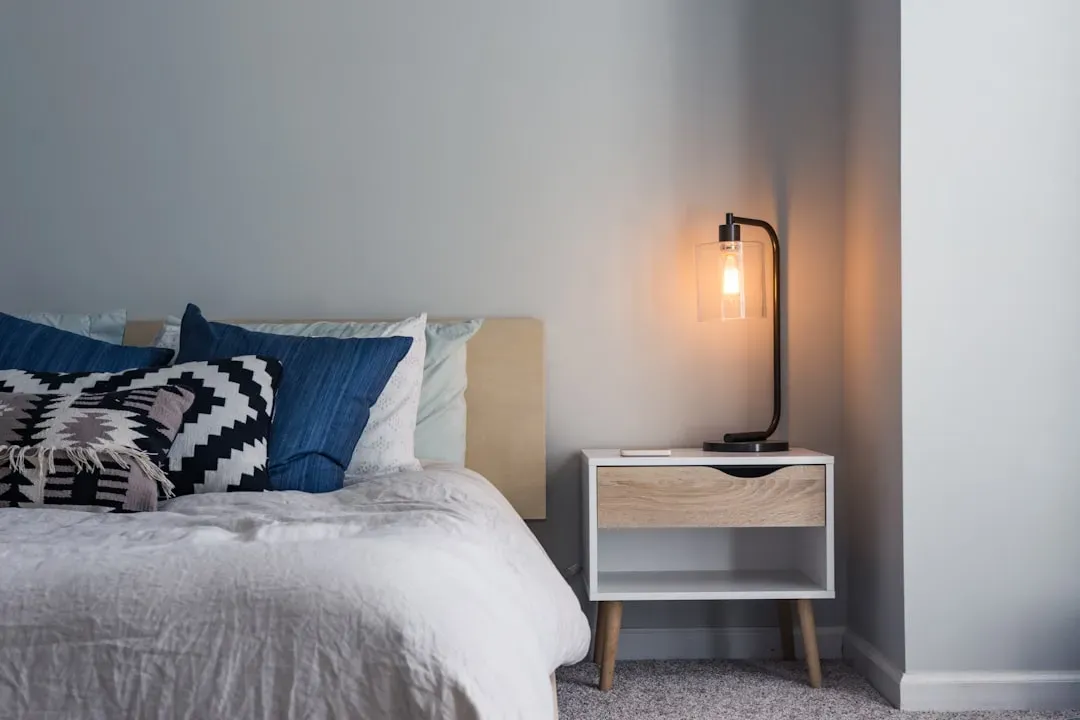 The bedroom, kept separate from work (Image Credits: Unsplash)