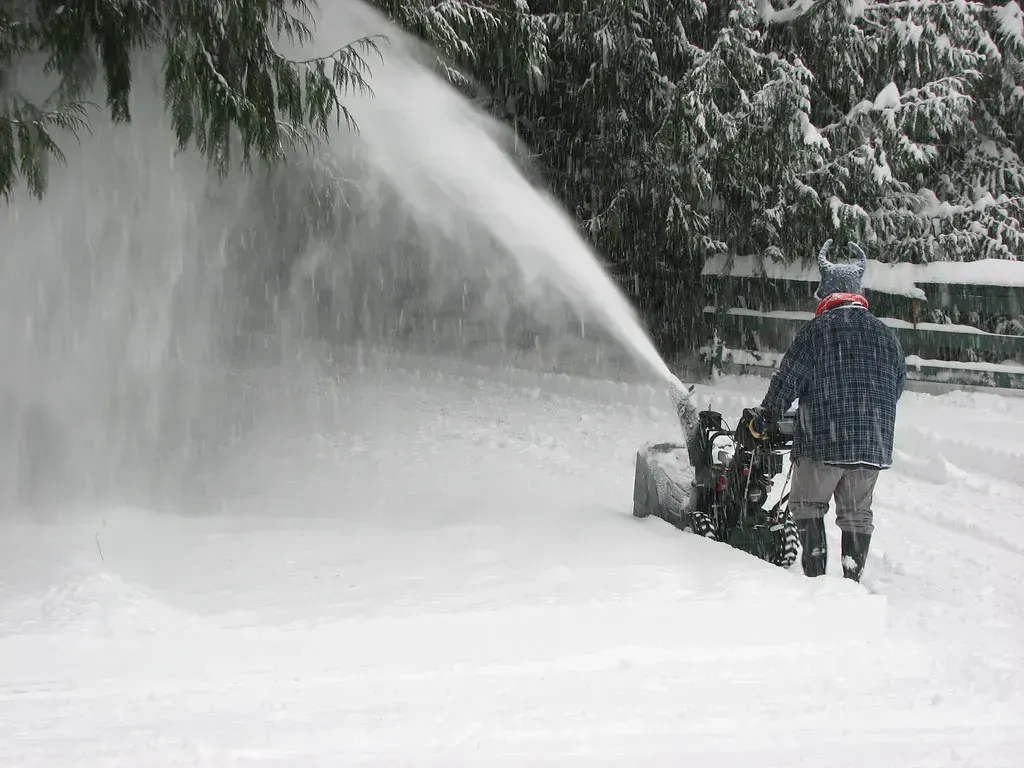 7. Gas-Powered Snow Blowers (Image Credits: Flickr)