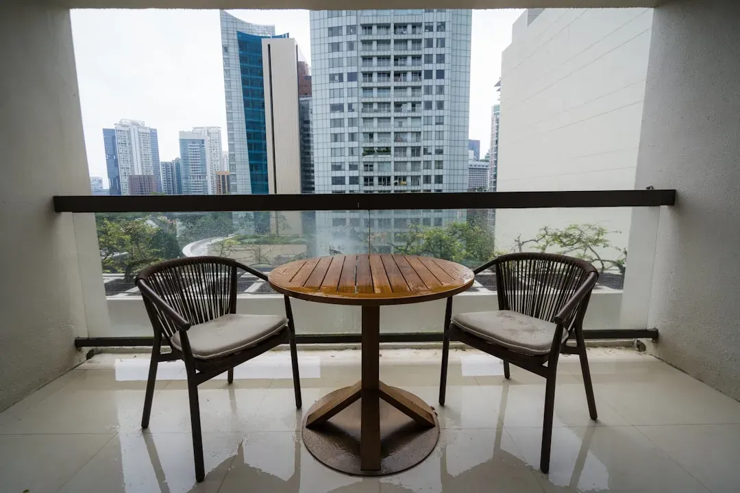 Compact solutions for balconies and small patios (Image Credits: Unsplash)
