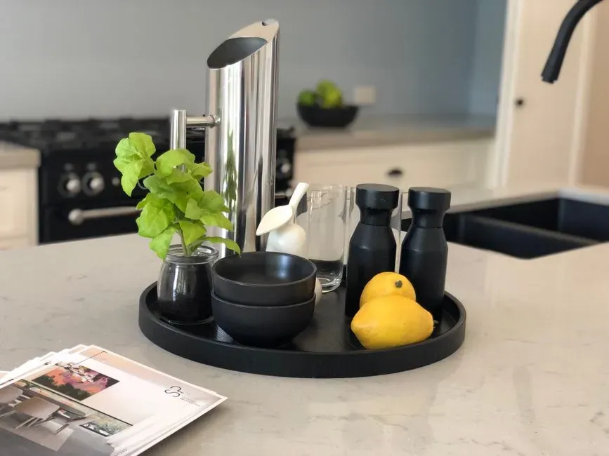 7. Rotating or lazy susan storage (Image Credits: Pexels)