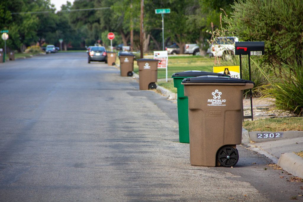 Improper Trash Container Placement (Image Credits: Flickr)