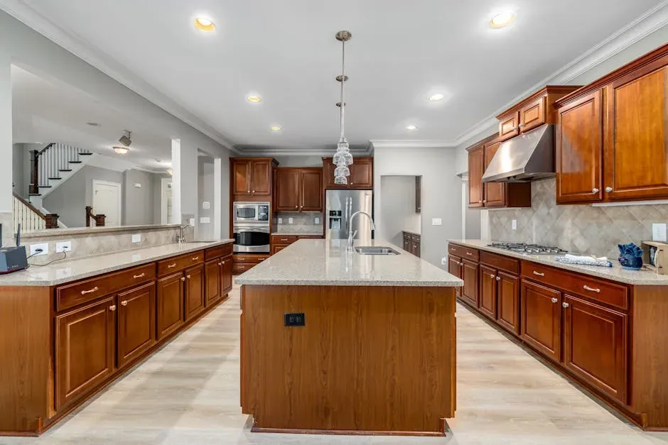 Embrace Two-Tone Cabinetry for Dimension (Image Credits: Pexels)