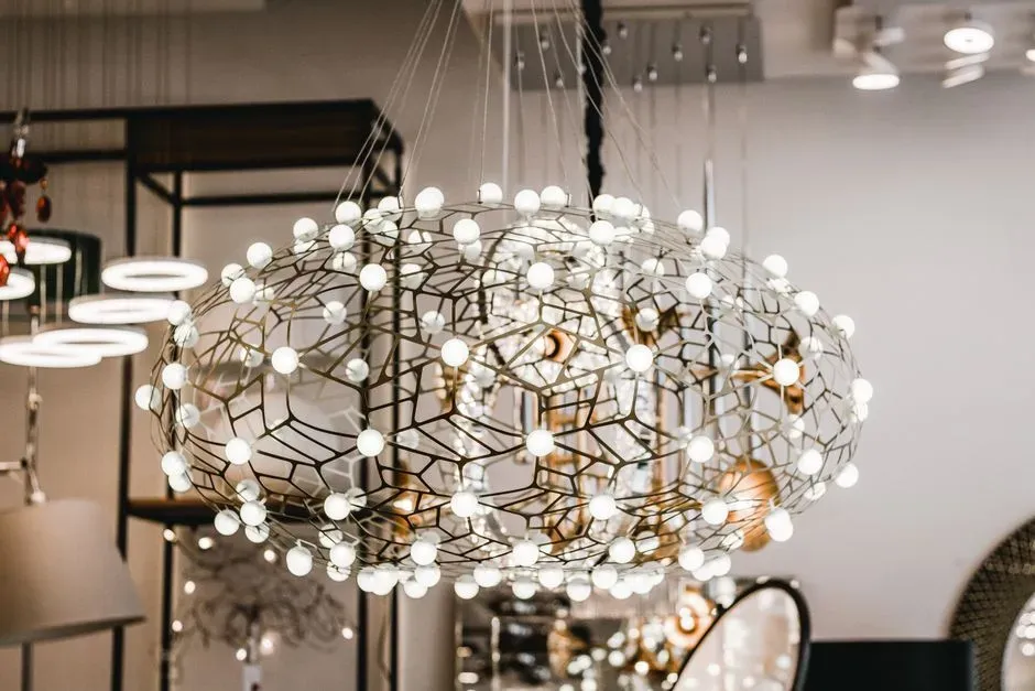 2. Statement lighting fixtures (Image Credits: Pexels)