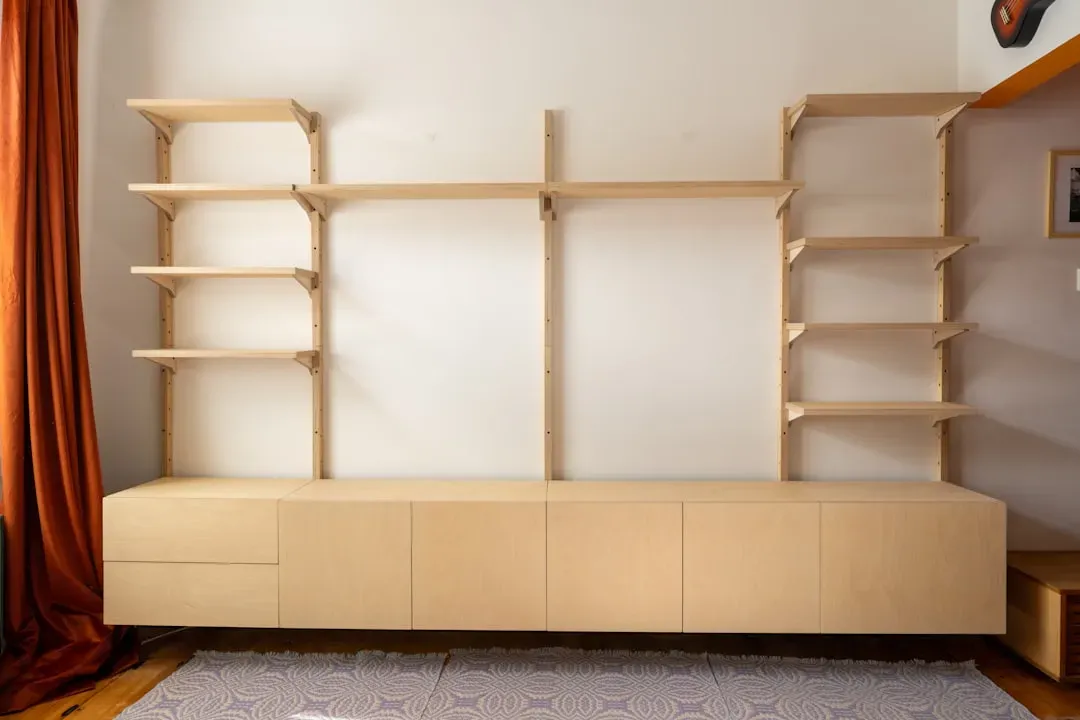 Wood Shelves That Bring Warmth Into a Room (Image Credits: Unsplash)