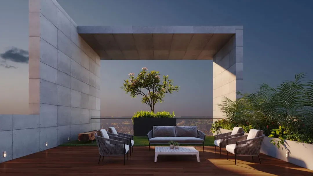 Rooftop terraces in urban settings (Image Credits: Unsplash)