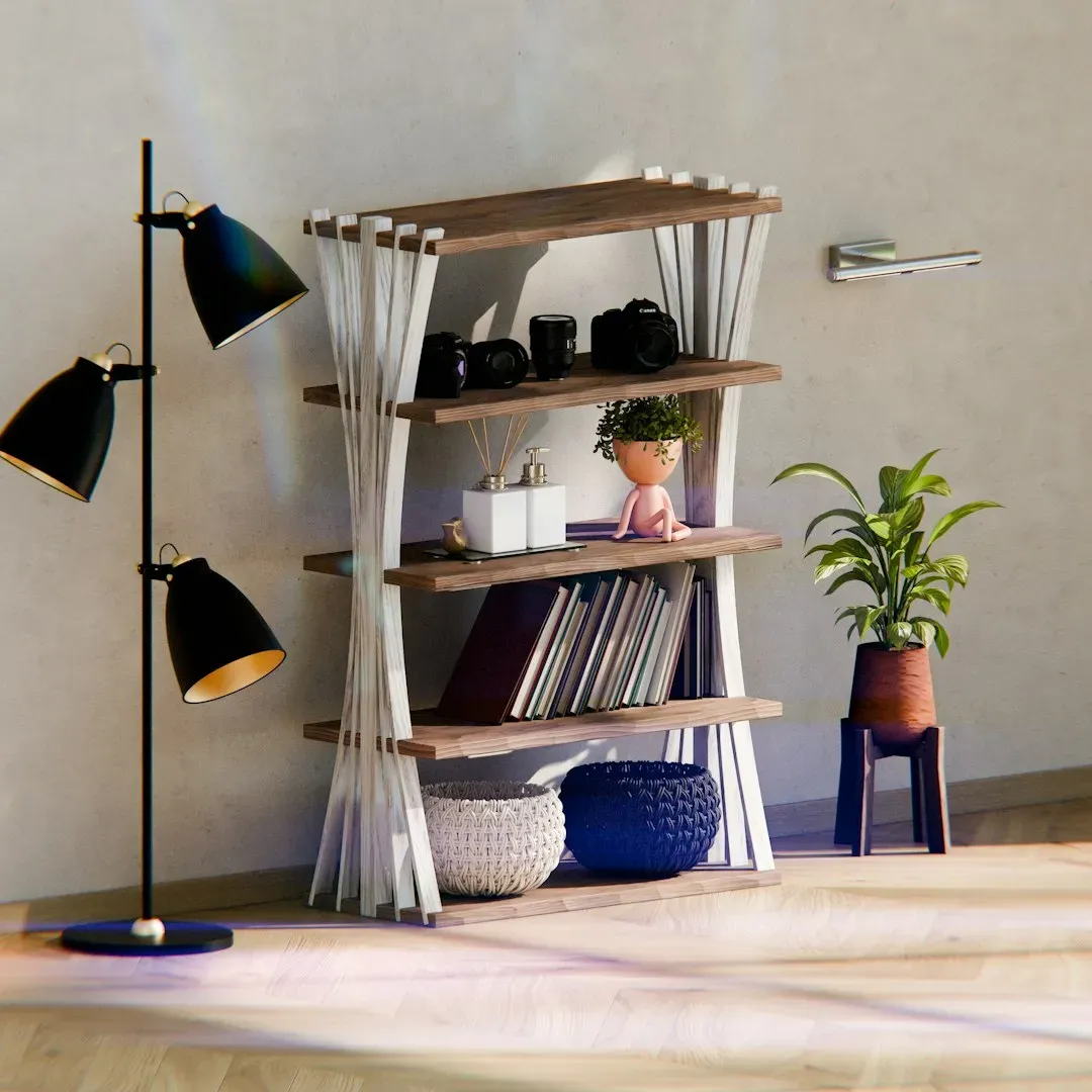 Ladder Shelves That Lean Into Casual Elegance (Image Credits: Unsplash)