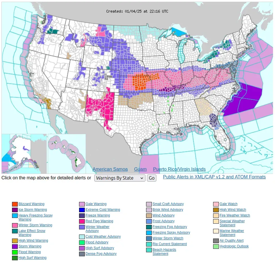 5. NOAA issues a geomagnetic storm watch or warning (By National Weather Service, Public domain)