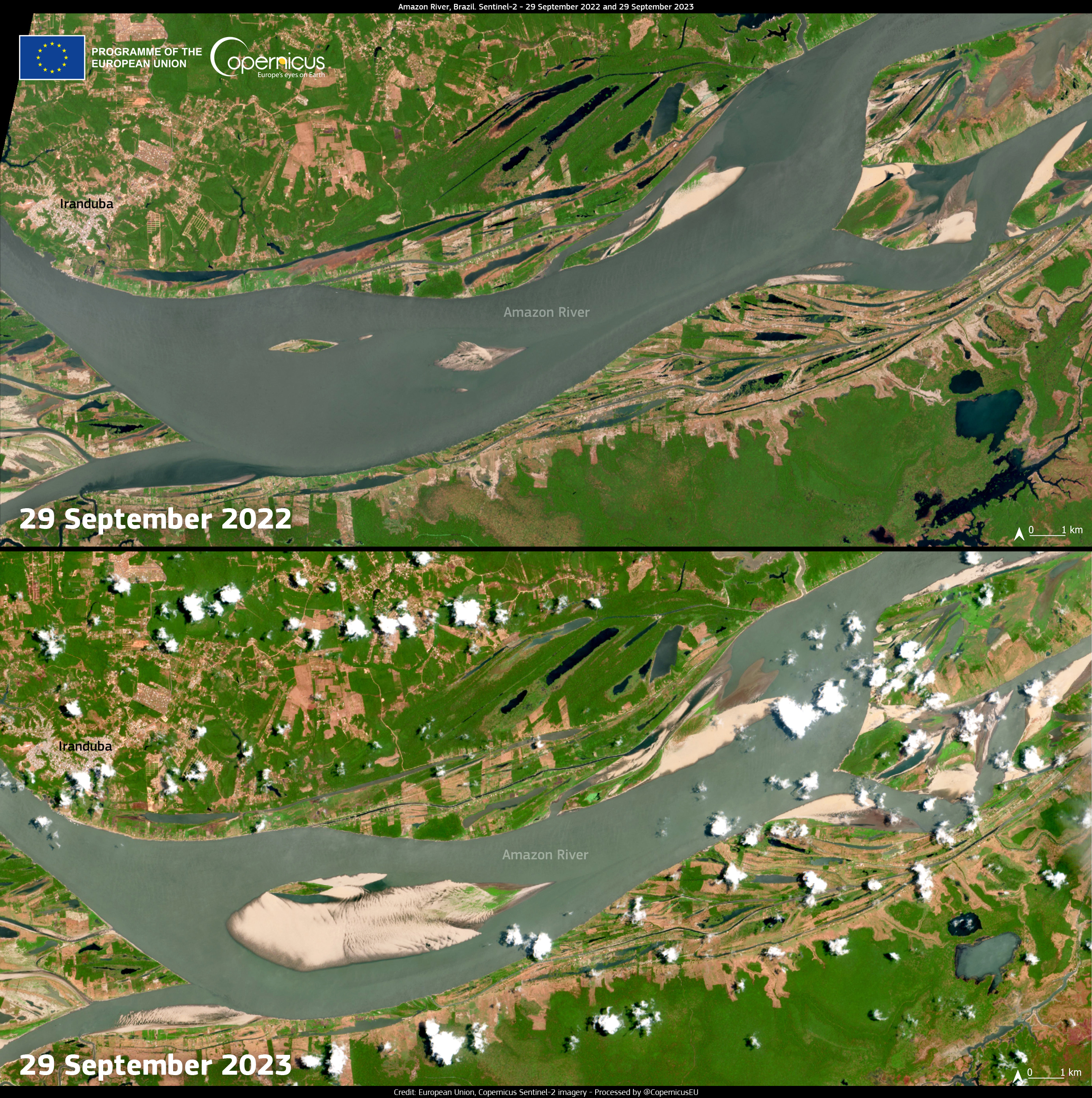 Amazon Rivers Drop to 122-Year Record Lows (image credits: wikimedia)