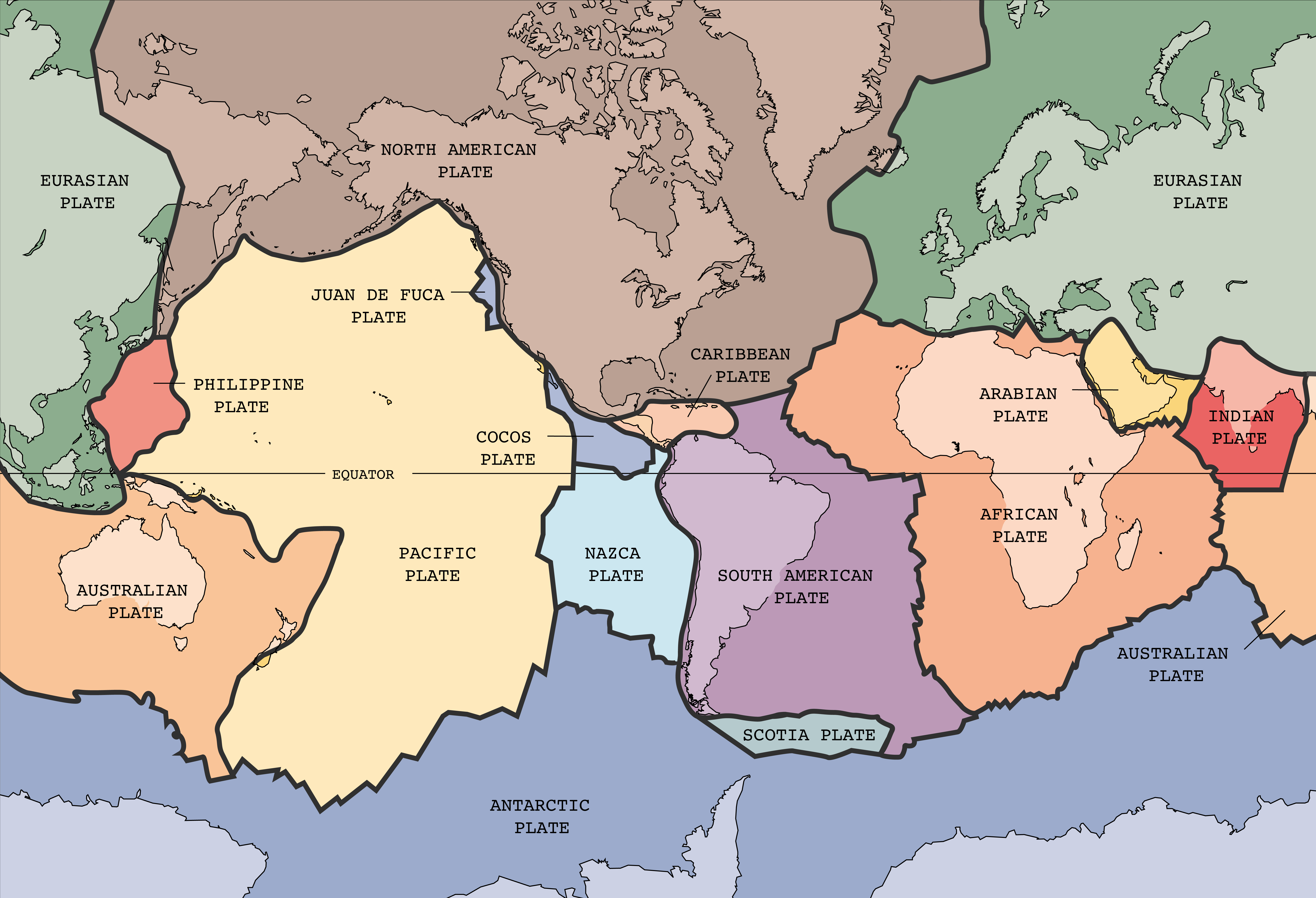 The Power Below: Tectonic Plates in Relentless Motion (image credits: wikimedia)