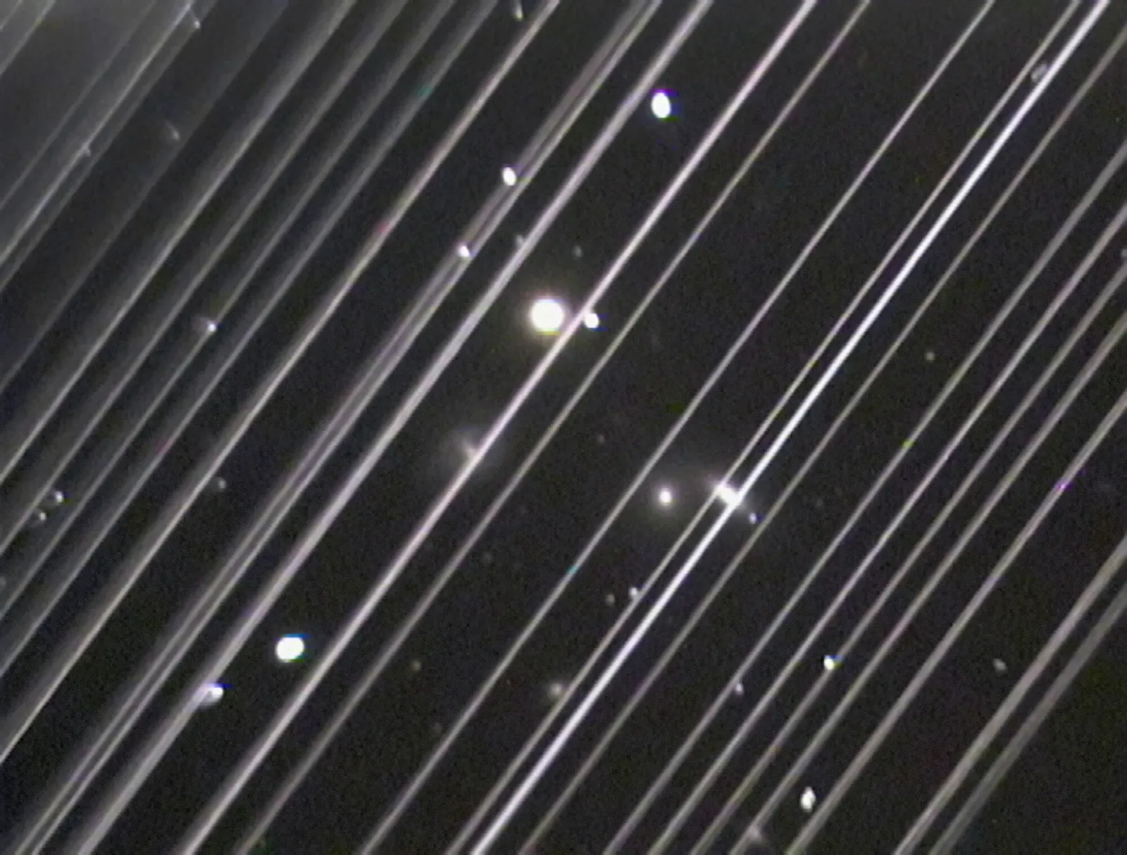 The sheer number of satellites now overhead (Trails made by Starlink satellites, CC BY 4.0)