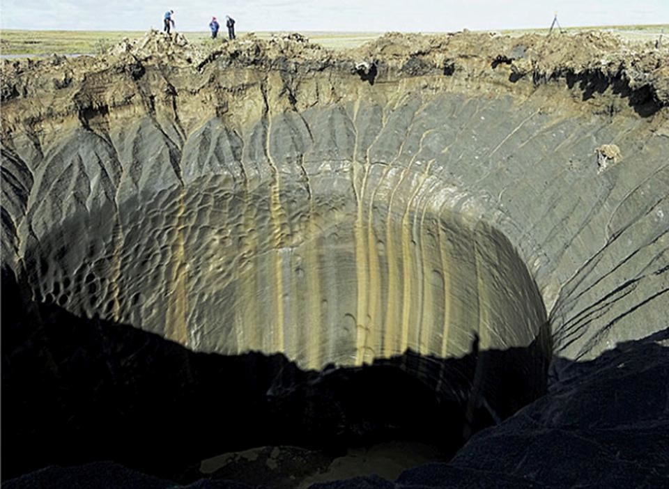 Shocking Permafrost Craters in Siberia (image credits: flickr)
