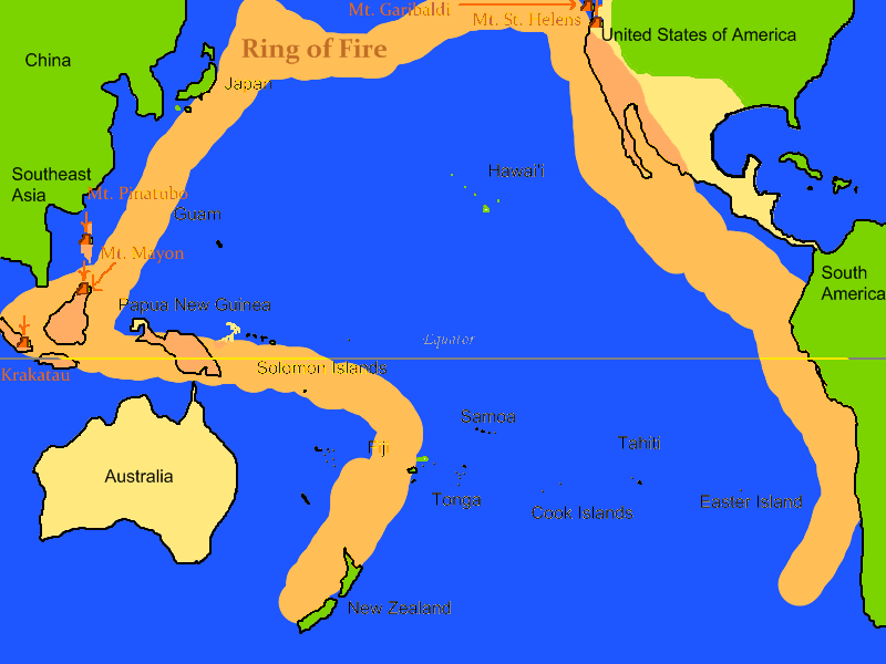 Volcanic Giants: Home to 75% of the World’s Active Volcanoes (image credits: wikimedia)