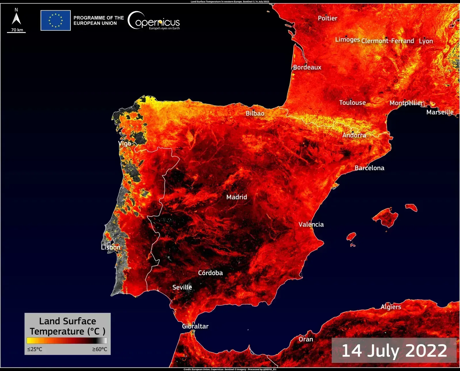 It's not just America: Europe's own race against the heat (New heatwave affecting western Europe, Attribution)