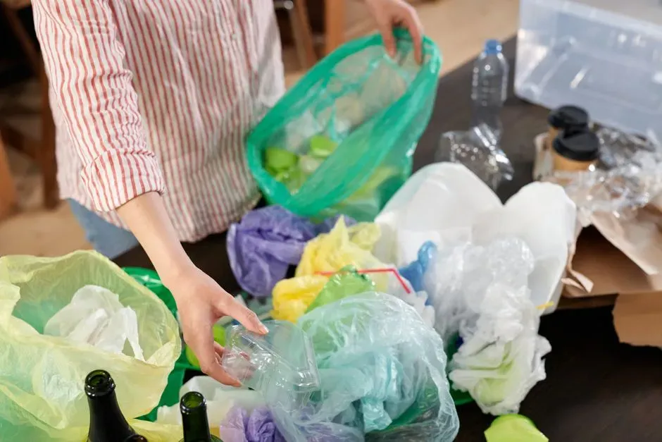 6. Recyclables sealed inside plastic bags (Image Credits: Pexels)