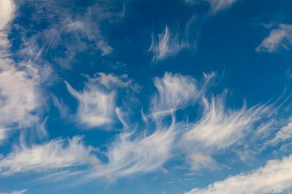 High, Wispy Cirrus Clouds Appearing in a Clear Sky (Image Credits: Pexels)
