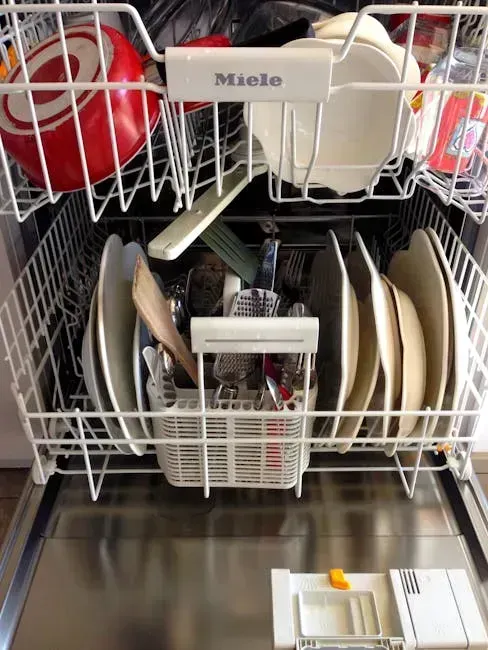 7. Dishwashers, Especially Older Models Running on Short Cycles (Image Credits: Pexels)