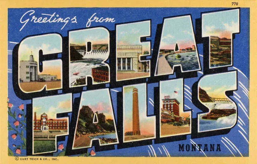 2. Great Falls, Montana (Image Credits: By Unknown authorUnknown author, Public domain)