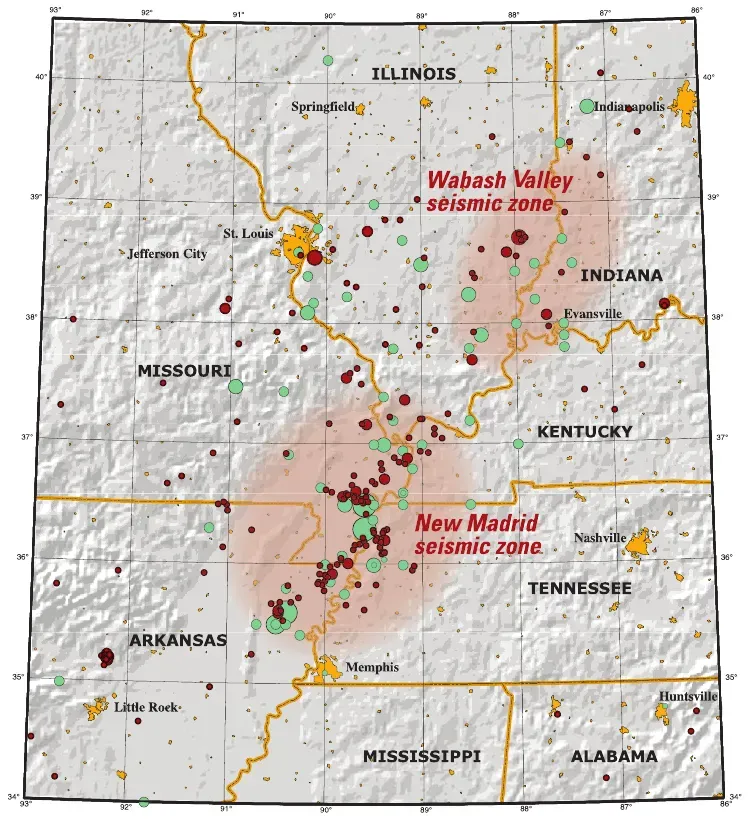 6. The New Madrid Seismic Zone: The Midwest's Hidden Time Bomb (By USGS/Joan Gomberg and Eugene Schweig, Public domain)