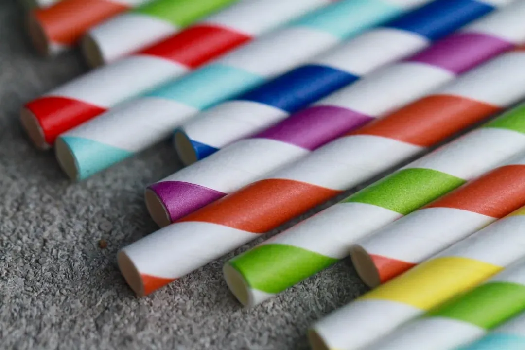 1. Paper straws (Image Credits: Unsplash)