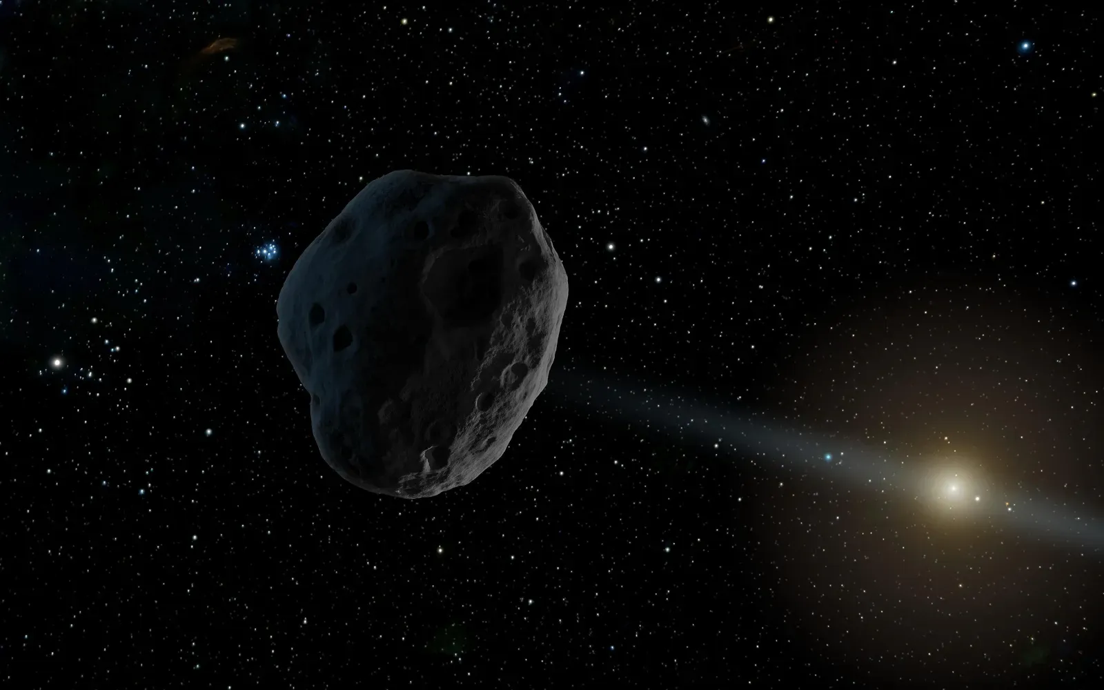1. Asteroid 2024 YR4 (By NASA, Public domain)