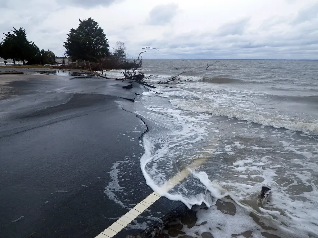Mid-Atlantic coast: sea level rise creeping inland (Image Credits: Flickr)
