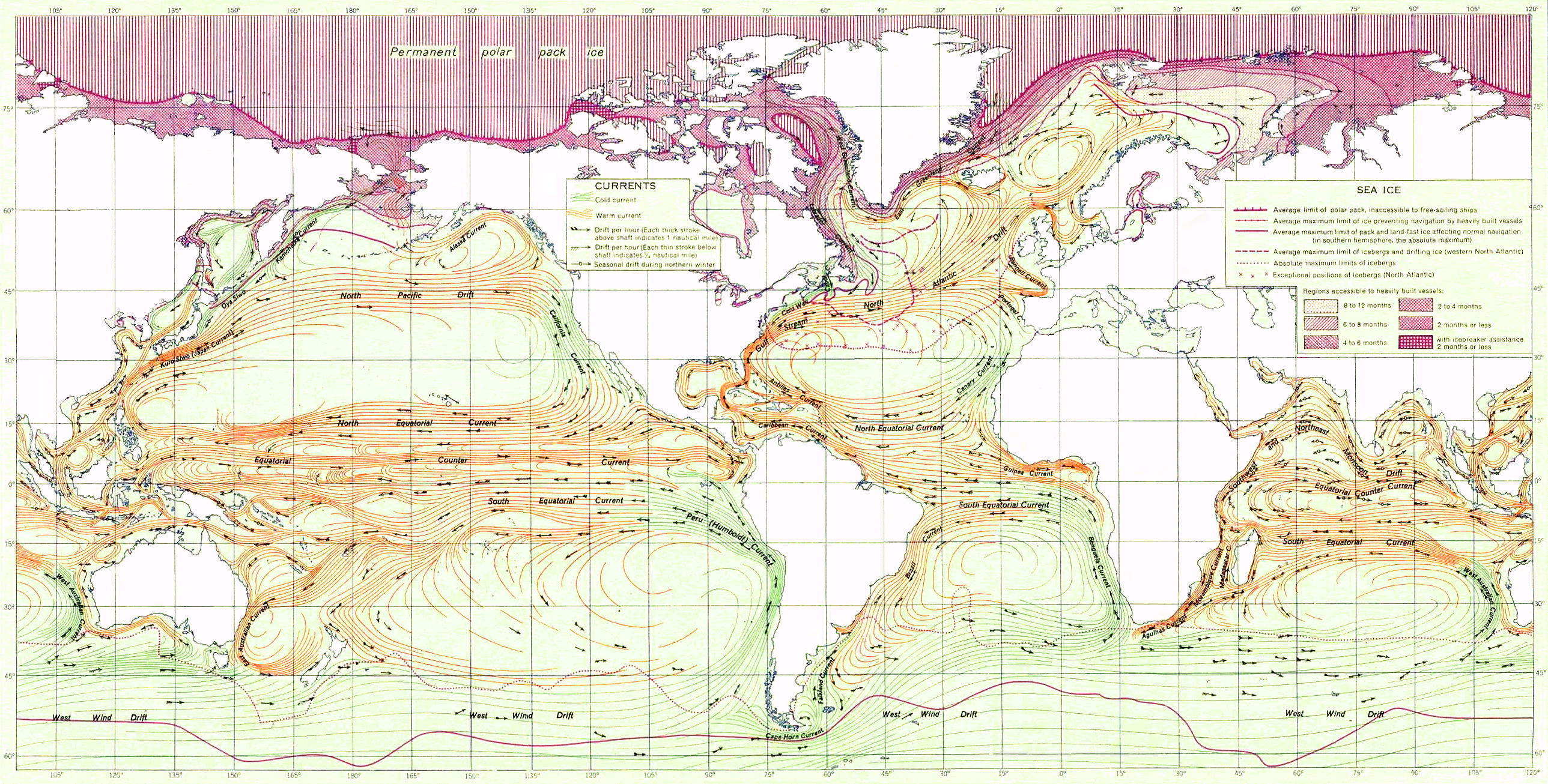 Changing Ocean Currents (image credits: wikimedia)