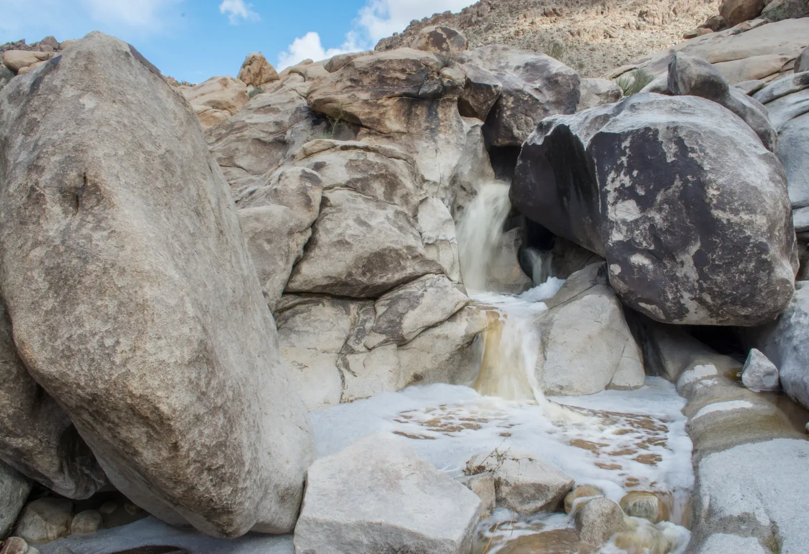7. Canyon Systems and Waterfalls Now Hanging High and Dry (Waterfall in the Indian Cove Area, Public domain)