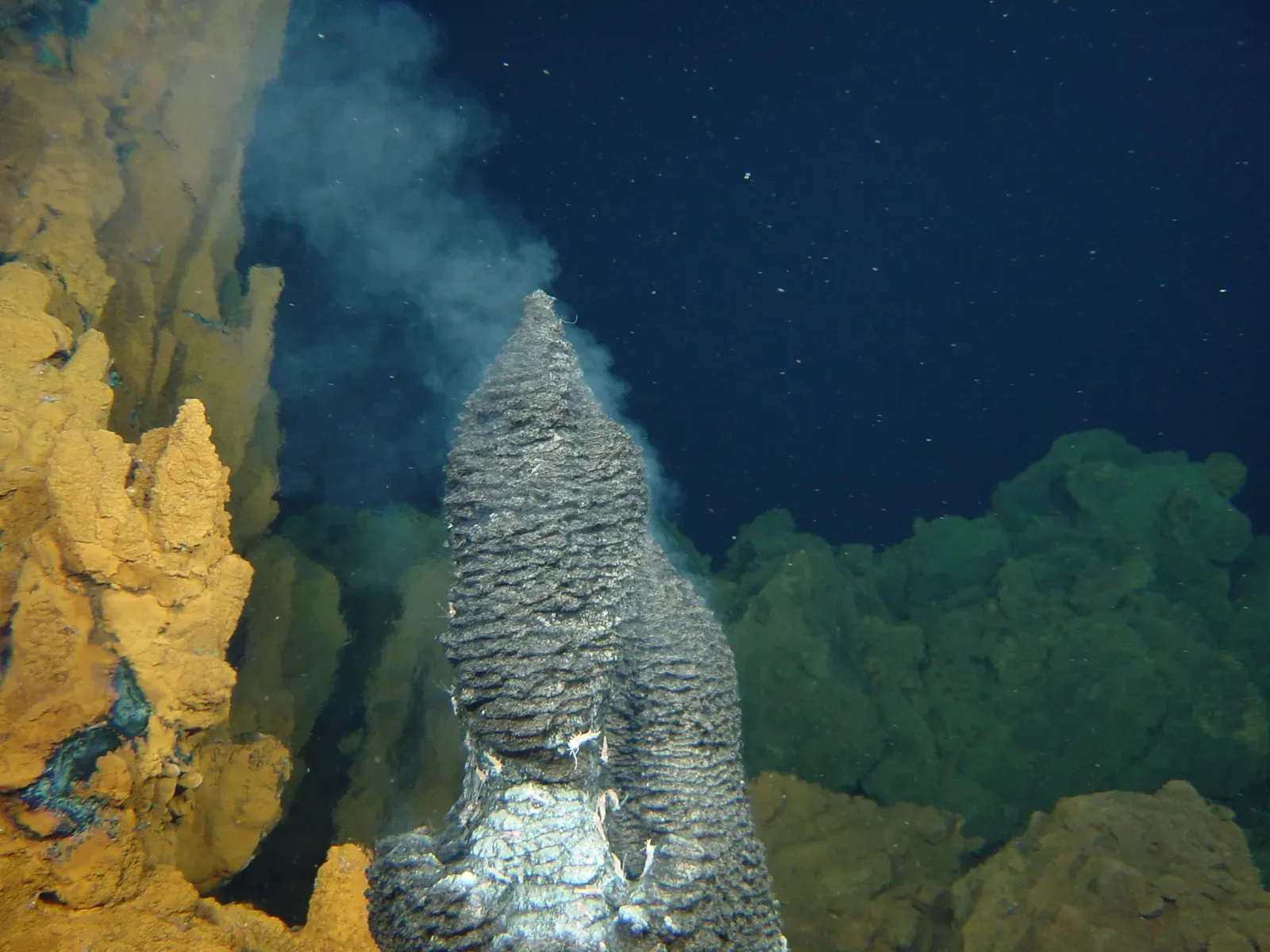 6. Oceans So Mineral-Rich They Grew “Stone Gardens” On The Seafloor (Fumeur actif du site hydrothermal Rainbow, CC BY 4.0)