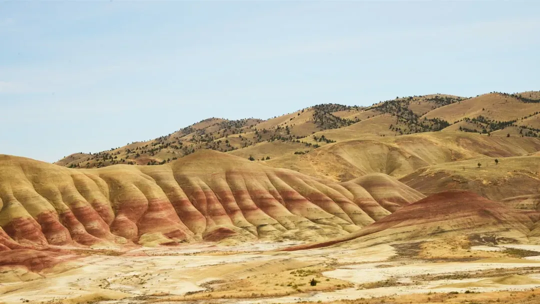 11. Painted Hills, Oregon: A Geological Timeline Painted in Technicolor (Image Credits: Unsplash)