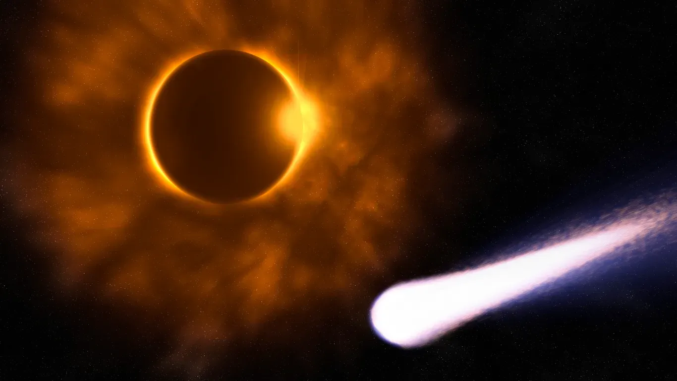 Comet Sighting During Total Eclipse in 418 AD (Image Credits: Wikimedia)
