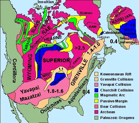 Laurentia: The Proto-Continent That Became North America (By USGS, Public domain)