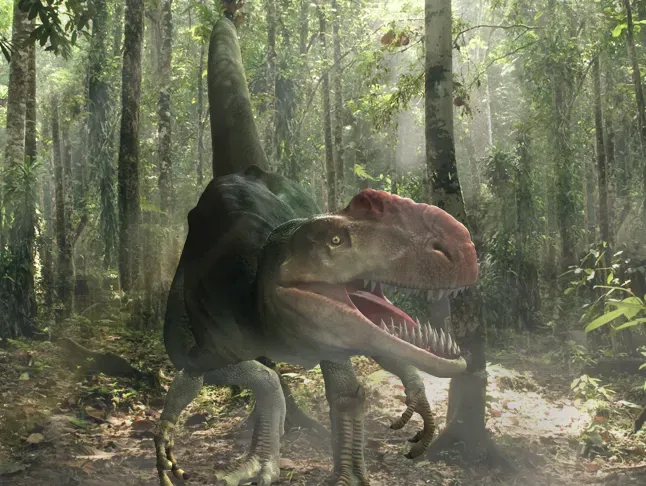 9. Monolophosaurus: The Crested Mid-Size Predator (Transferred from en.wikipedia to Commons by FunkMonk using CommonsHelper., CC BY-SA 3.0)