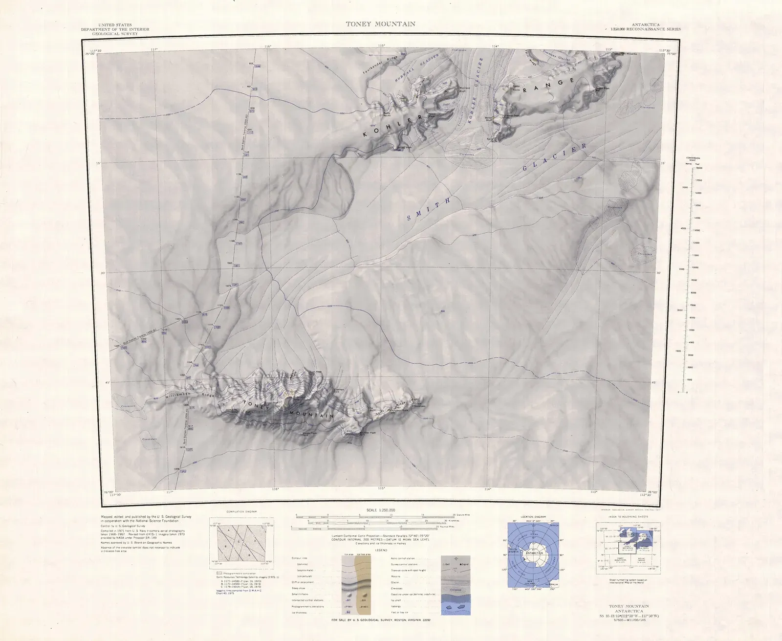 Mountains, Rifts, and Ancient Landscapes Frozen in Time (USGS, Public domain)