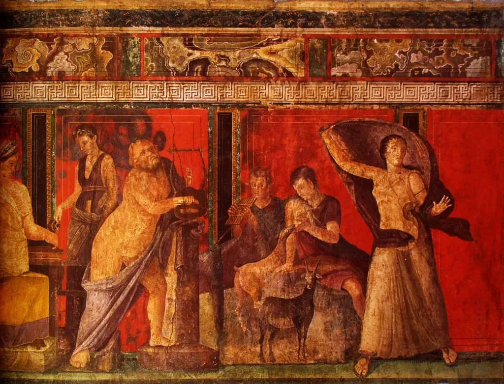 Pompeii's Dionysian Mystery Frieze (Image Credits: Rawpixel)