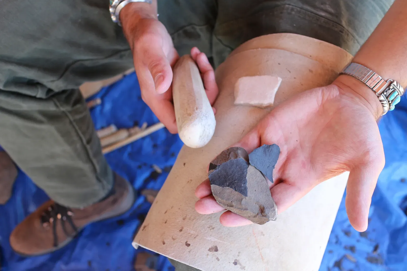 #1 - They Turned Rock Into Chemistry Long Before "Chemistry" Existed (Flint-knapping Demonstration, CC BY 2.0)