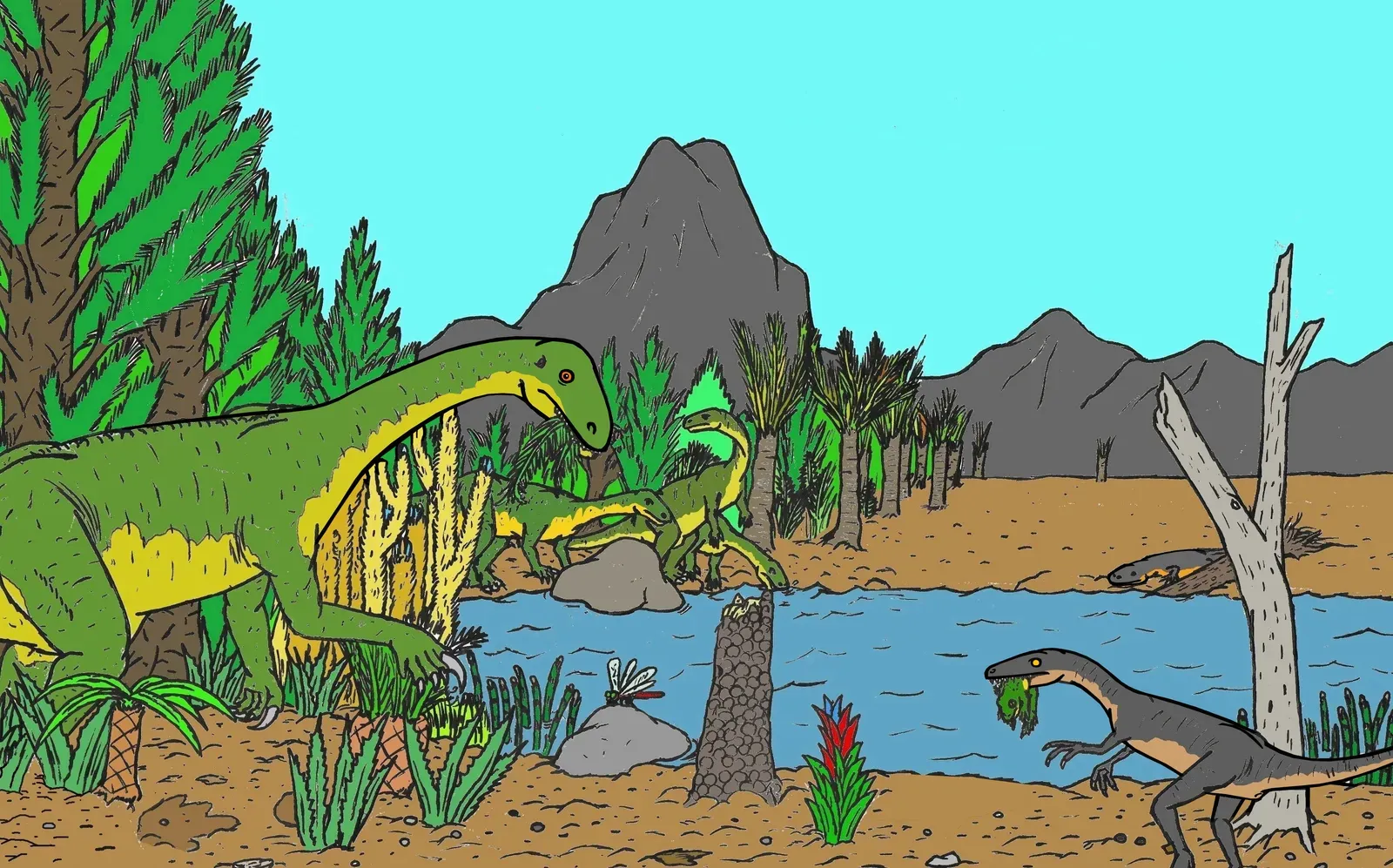 The Triassic Underdogs: The First Dinosaurs Were Not Kings (By Conty, CC BY-SA 4.0)