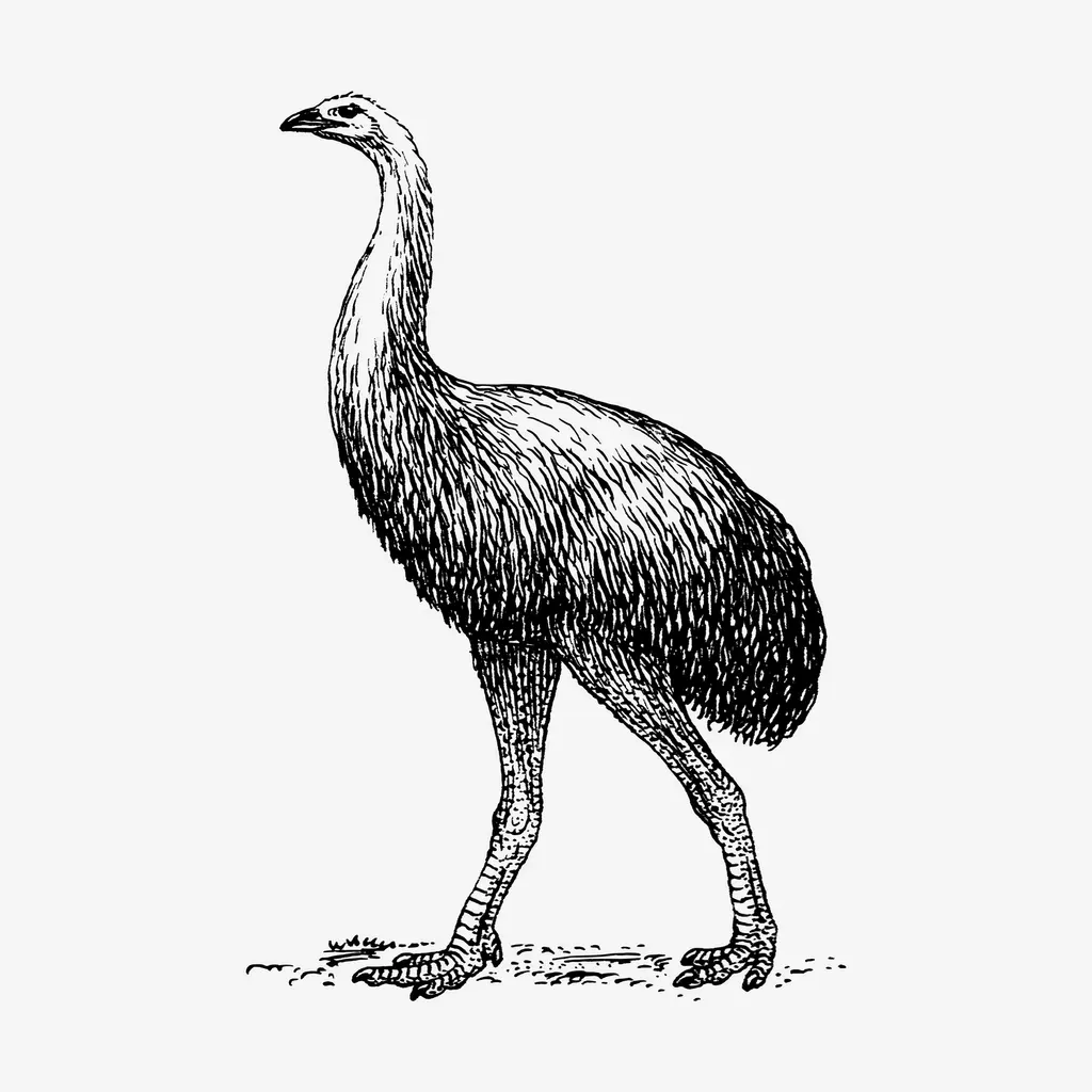 19. Giant Moa-Like Birds and Other Island Titans (Image Credits: Rawpixel)