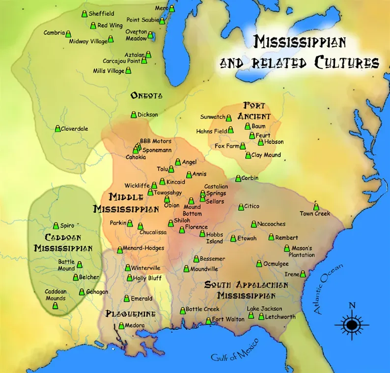 The Mississippian Culture Built a Trading Empire (Image Credits: Wikimedia)