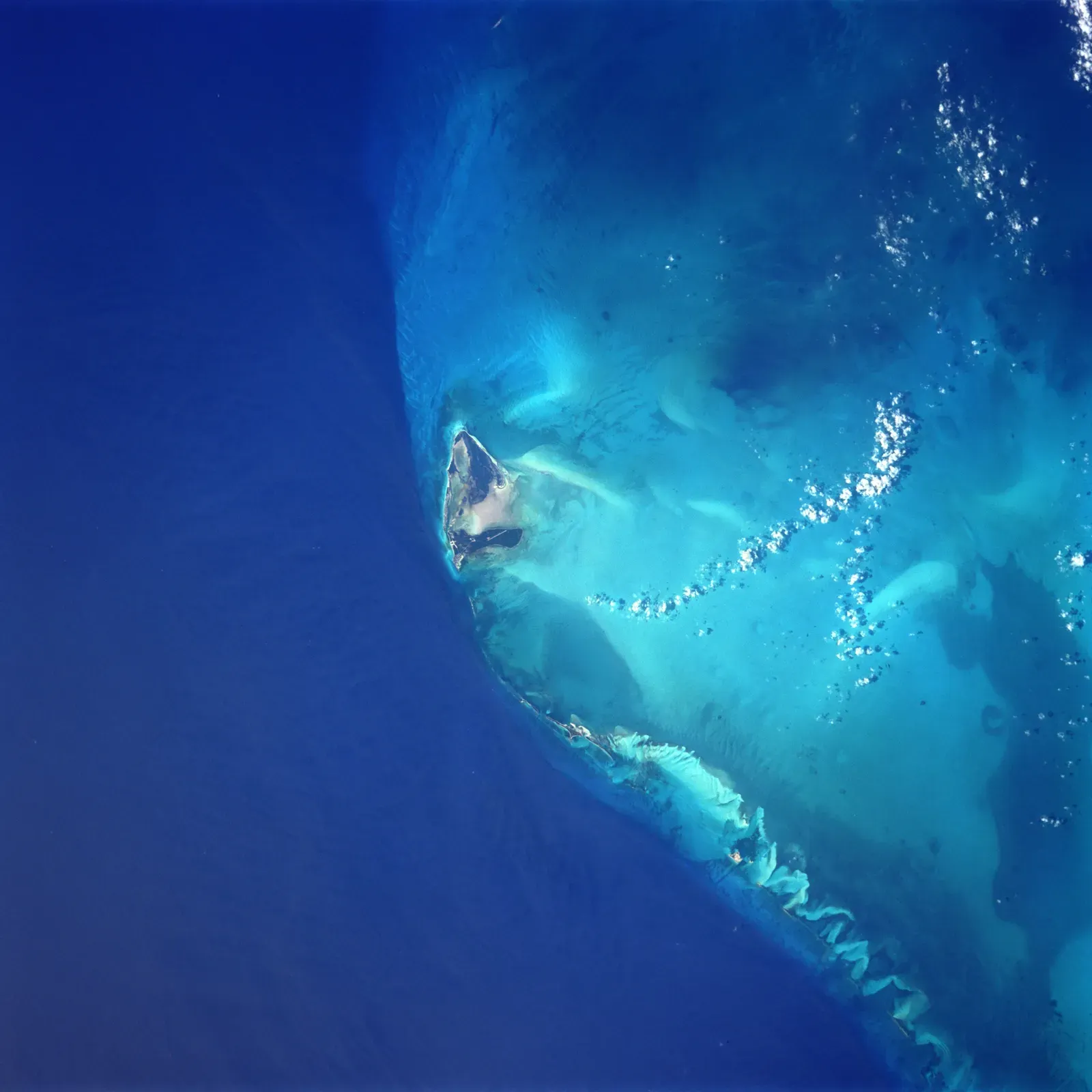 #2 - The Bimini Road (By Original picture by NASA, Public domain)