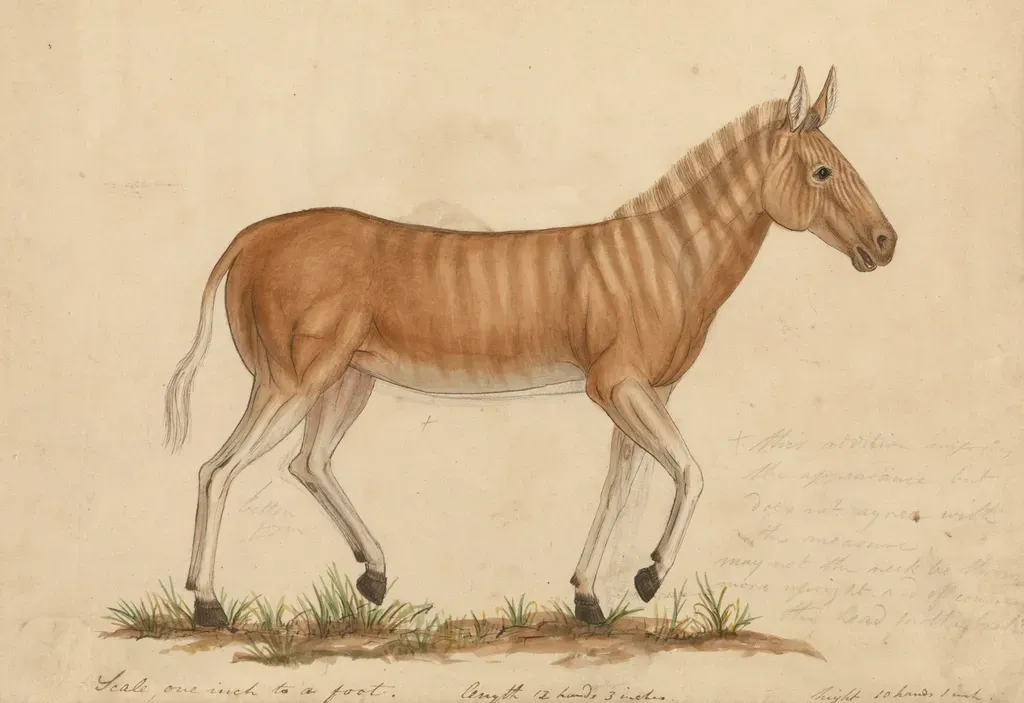 2. Quagga: A Half‑Striped Survivor of the Ice Age Plains (Image Credits: Rawpixel)