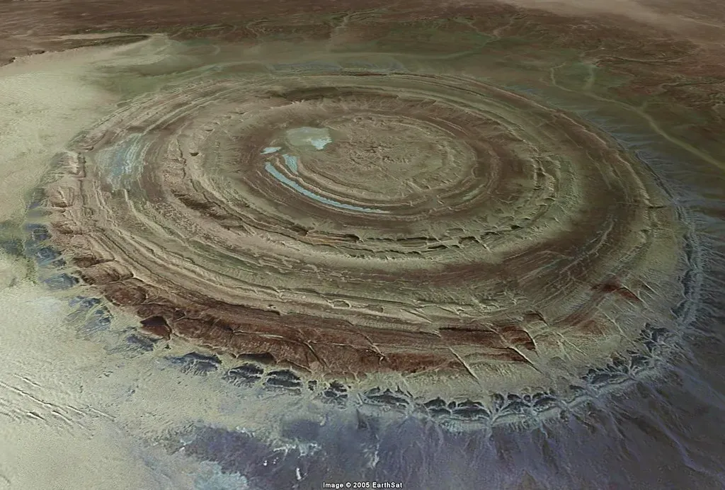Richat Structure: The Eye That Watches Through Time (Image Credits: Flickr)