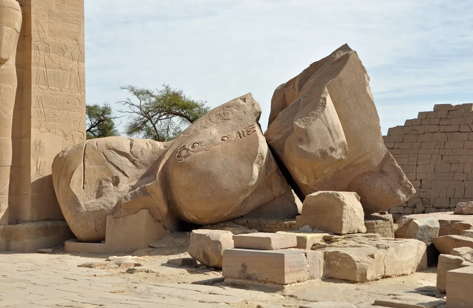 #4 - The Ramesseum's Broken Colossus Was a 1,000-Ton Single Block (By Marc Ryckaert, CC BY 3.0)