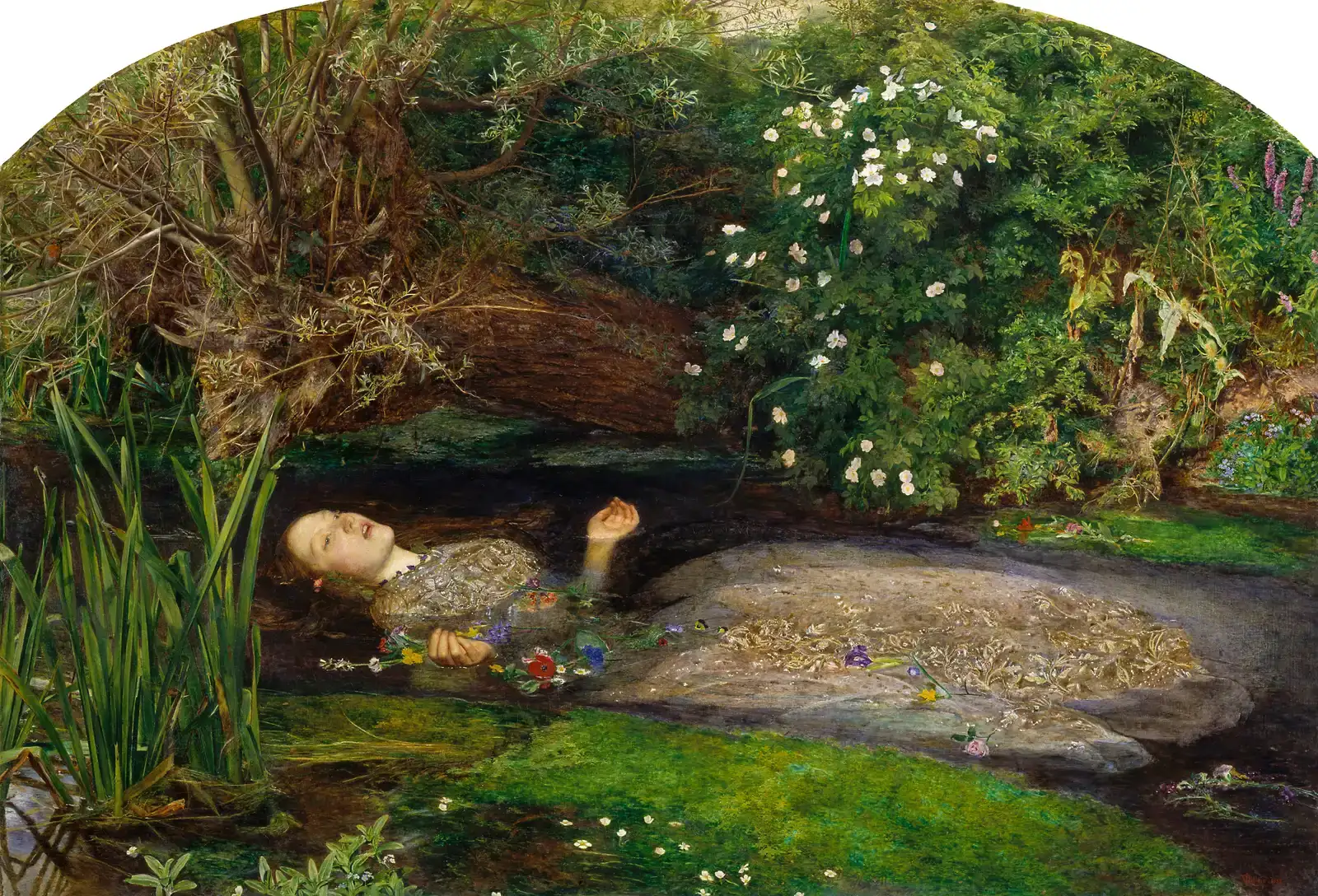 Ophelia – Beauty, Madness, and the Romanticizing of Death (Google Arts & Culture - -wGU6cT4JixtPA Tate Images (http://www.tate-images.com/results.asp?image=N01506&wwwflag=3&imagepos=2), Public domain)