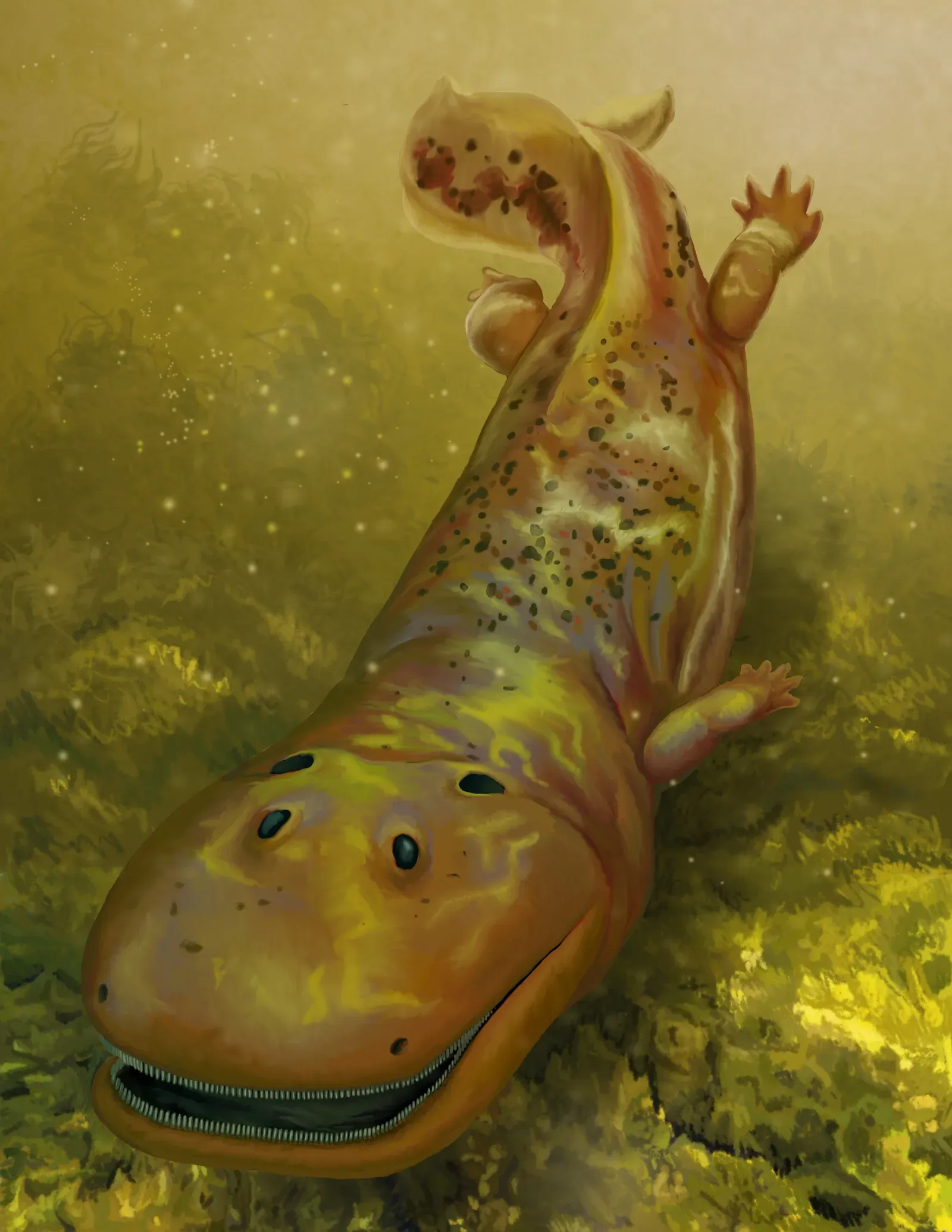 The Carboniferous Amphibian Giants: The First Apex Predators on Land (By Smokeybjb, CC BY-SA 3.0)