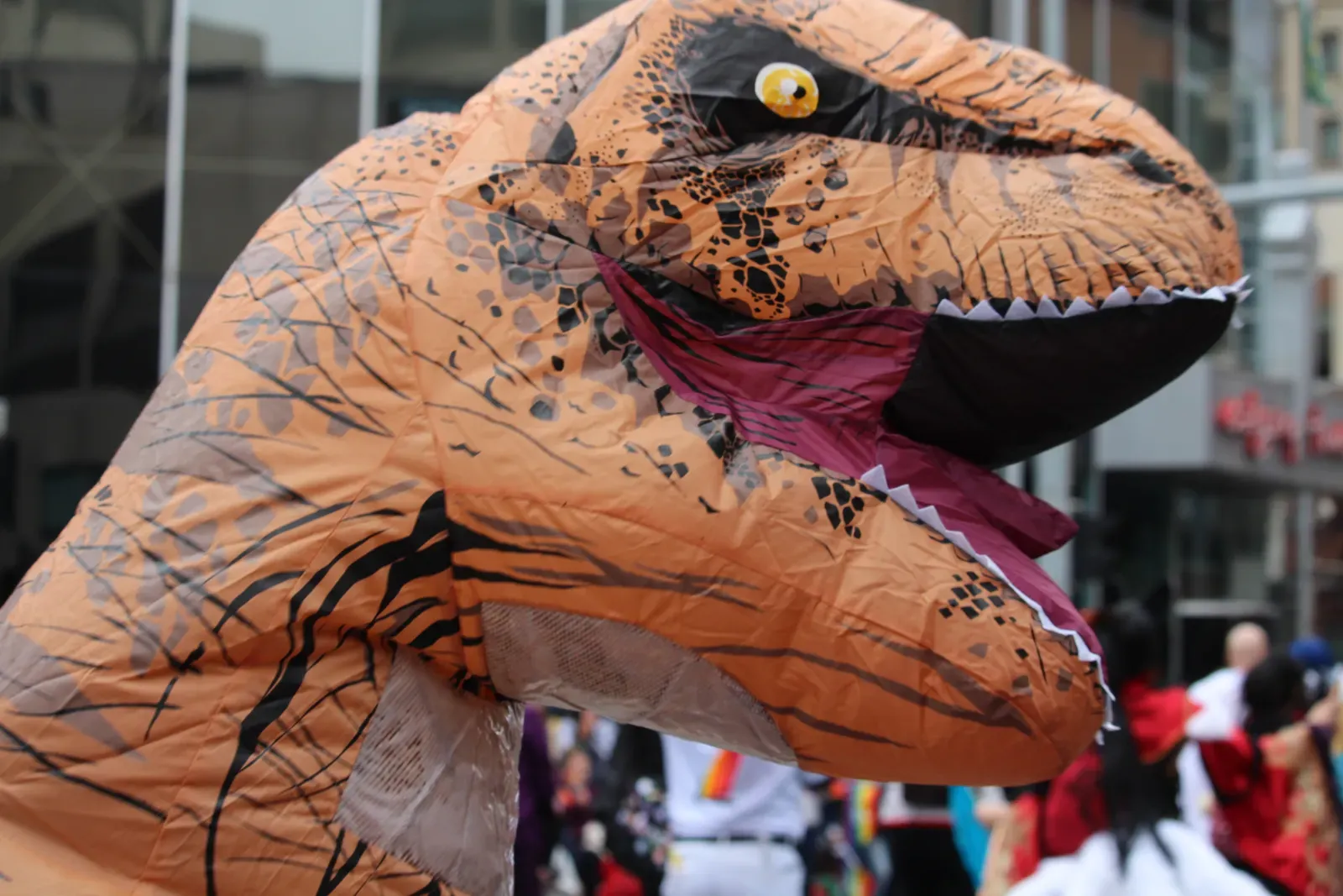 A Shocking Twist: The Party Costume vs. Hollywood’s Apex Predator (Calgary Pride Parade 2016, CC BY 2.0)