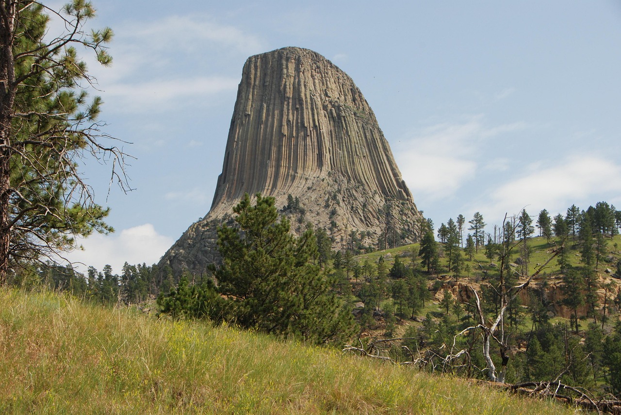 Wyoming's Volcanic Enigma at Devils Tower (Image Credits: Pixabay)