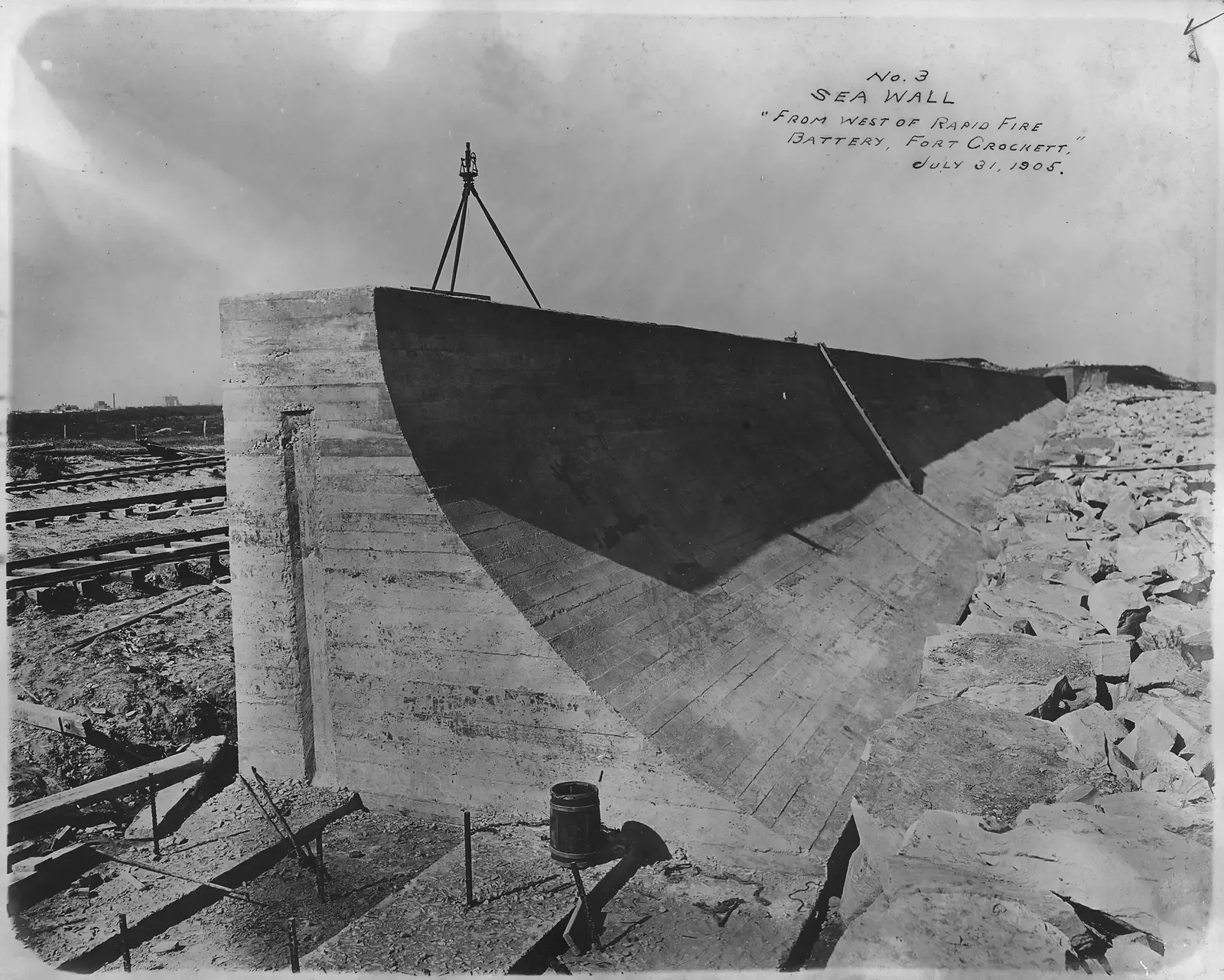 #1 - America Got Its First Real Storm-Surge Seawall (U.S. National Archives and Records Administration, Public domain)