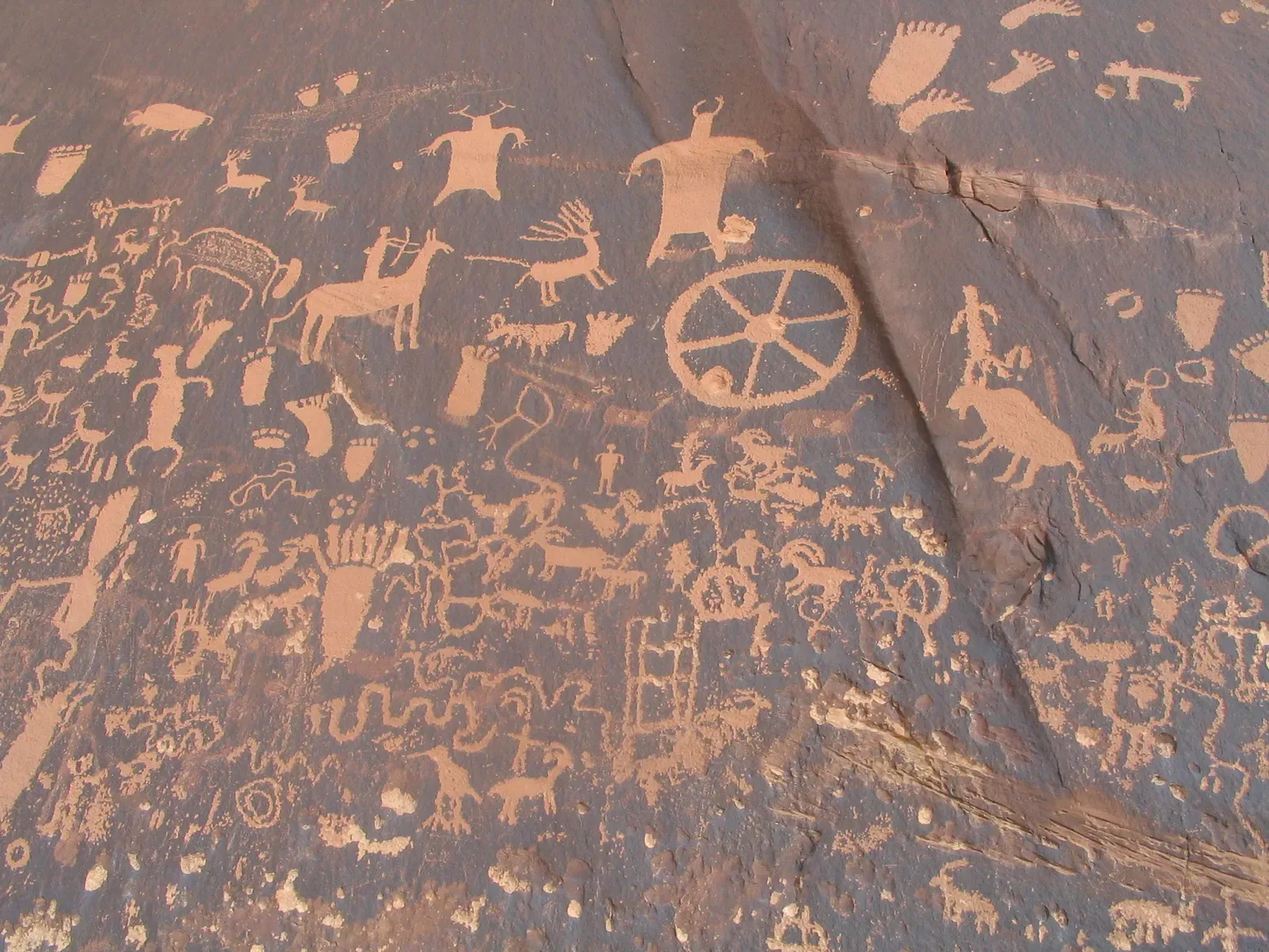 8. Rock Art Panels of the Southwest: Petroglyphs as Open-Air Storyboards (Newspaper Rock, Near Canyonlands National Park, Utah, CC BY-SA 2.0)