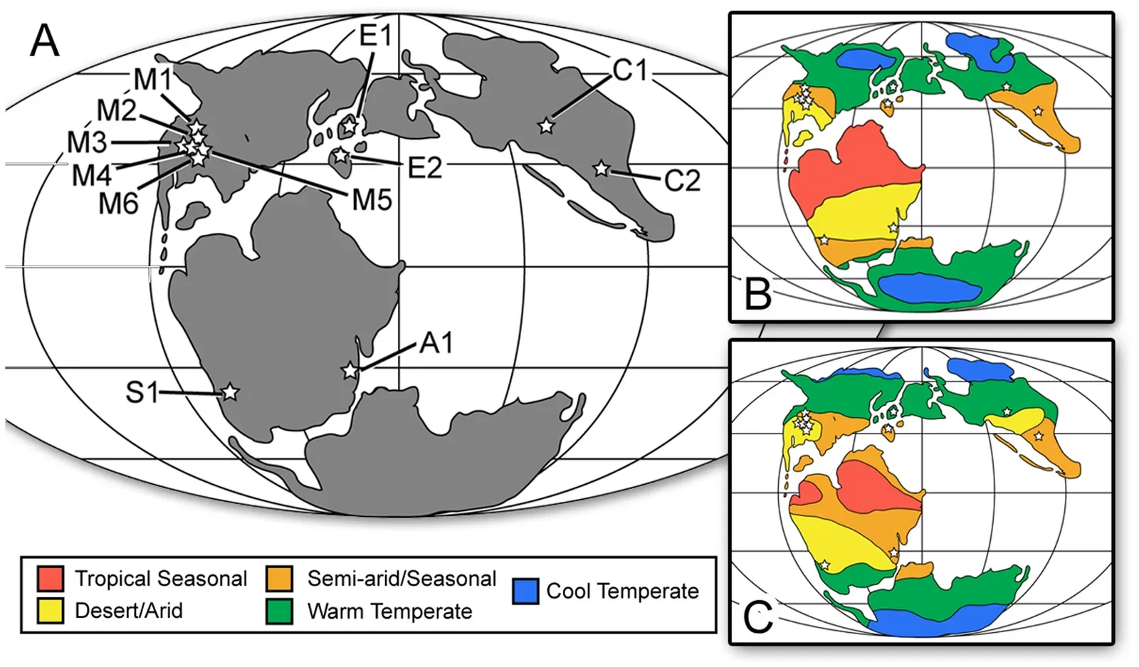 7. Climate Barriers, Not Oceans, Were the First Walls Blocking Dinosaur Dispersal (Noto, Christopher R. (2010). "Broad-Scale Patterns of Late Jurassic Dinosaur Paleoecology". PLoS ONE 5: 1–11. Retrieved on 2019-04-01., CC BY-SA 4.0)